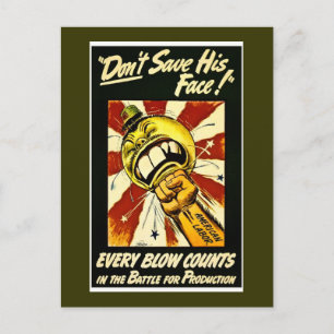 World War II - Vintage - American Labour Postcard