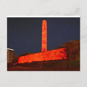 World War One Museum and Memorial Poppy Display Postcard