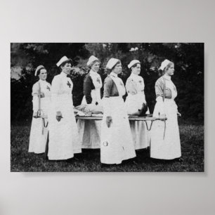 World War One Nurses with Stretcher Poster