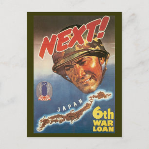 World War Postcards, War Bonds Japan poster Postcard