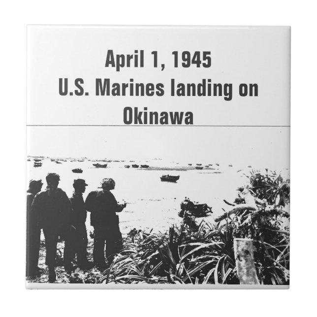 World War Soldiers American History Tile (Front)