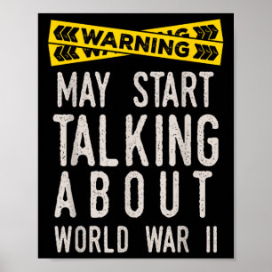 World War Two 2 Ww2 History Lover Funny Fans Gifts Poster