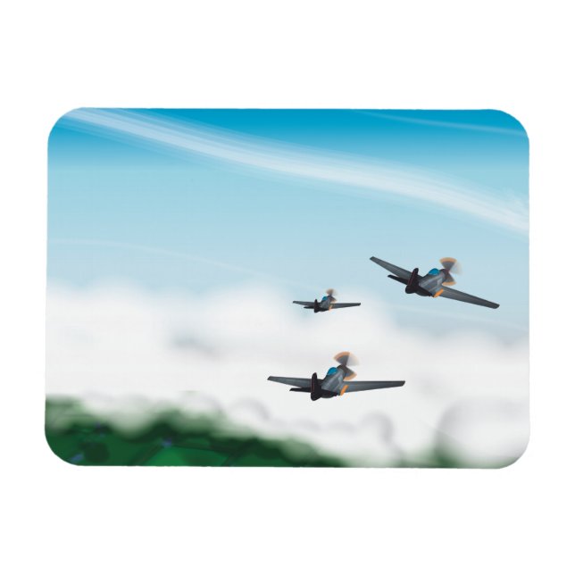 World War Two Aeroplanes Magnet (Horizontal)