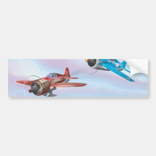 World War Two Fighter Aircraft Bumper Sticker