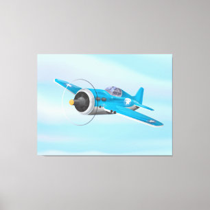 World War Two Fighter Aircraft Canvas Print