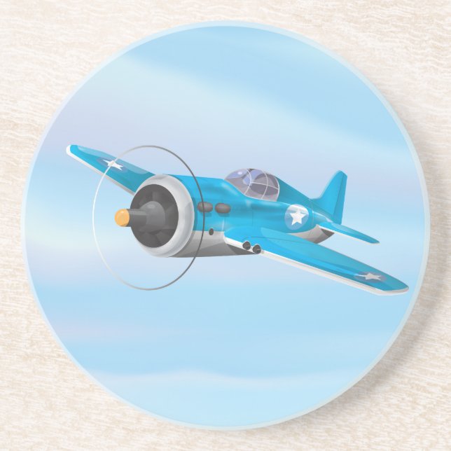 World War Two Fighter Aircraft Coaster (Front)