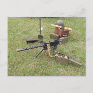 World War Two Machine Gun Postcard