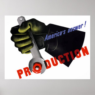 World War Two Production Poster