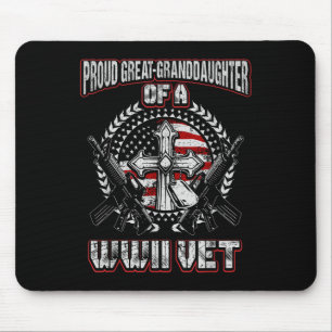 World War Two Veteran Proud Great Granddaughter Ww Mouse Mat