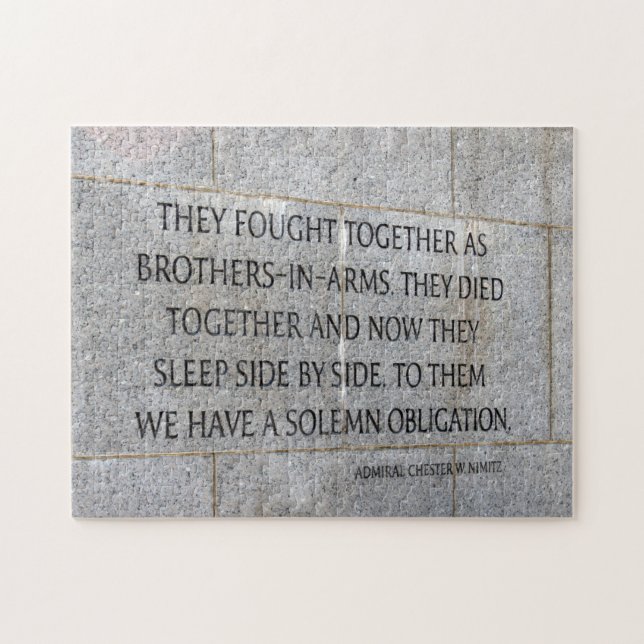 World War Two Veterans Memorial Jigsaw Puzzle (Horizontal)