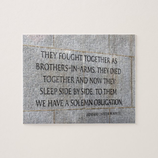 World War Two Veterans Memorial Jigsaw Puzzle (Horizontal)
