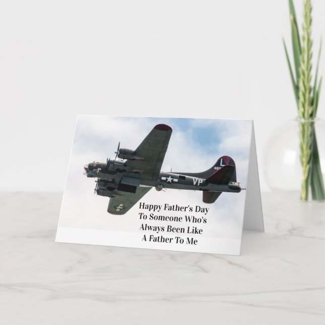 World Wat II Aircraft Father's Day Card (Front)