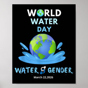 World Water Day 2026 Water and Gender Equality Poster