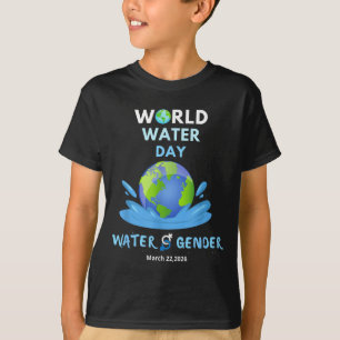 World Water Day 2026 Water and Gender Equality T-Shirt