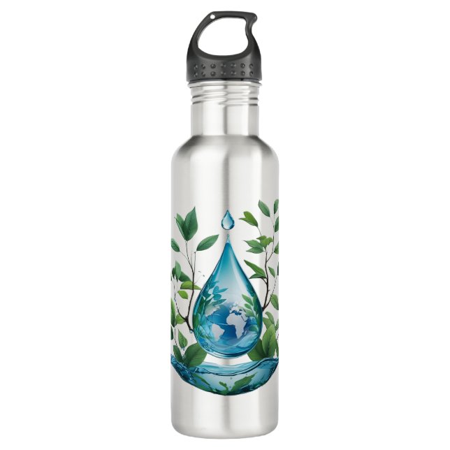 World Water Day 710 Ml Water Bottle (Front)