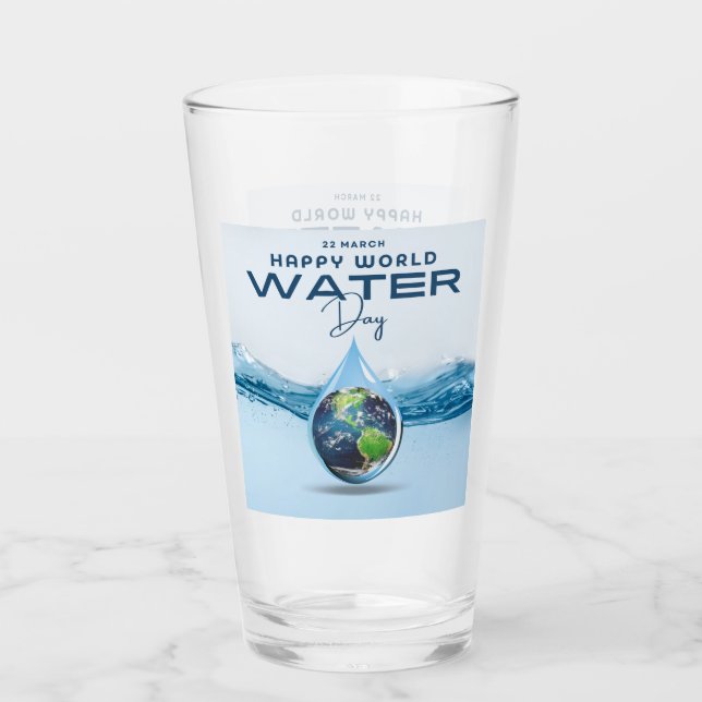 World Water Day Glass (Front)