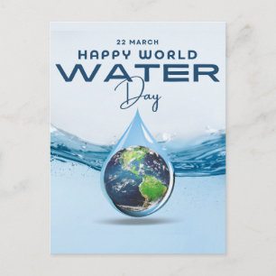 World Water Day Holiday Postcard
