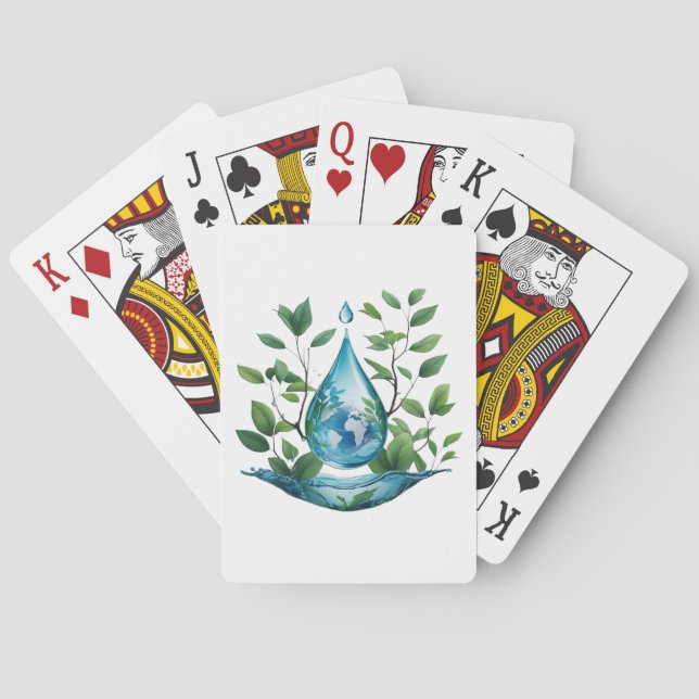 World Water Day Playing Cards (Back)