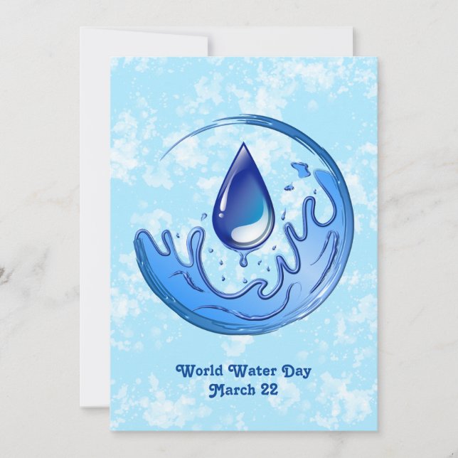 World Water Day Save Water Save Earth (Front)