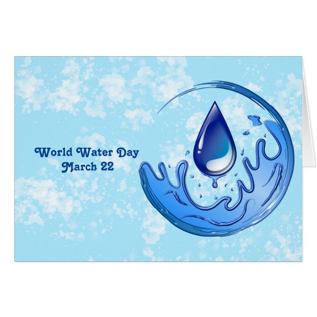 World Water Day Save Water Save Earth (Front Horizontal)