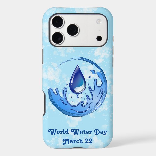 World Water Day Save Water Save Earth (Back)