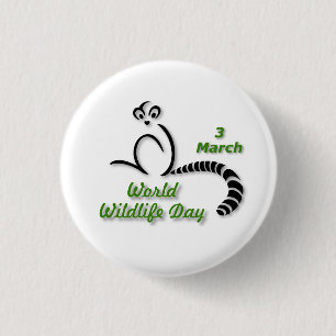 World Wildlife Day 3 March Cm Round Badge