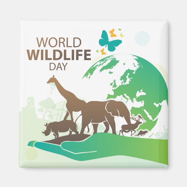 World Wildlife Day Magnet (Front)