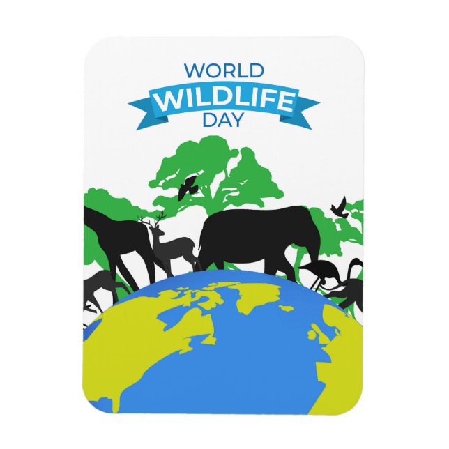 World Wildlife Day Magnet (Vertical)