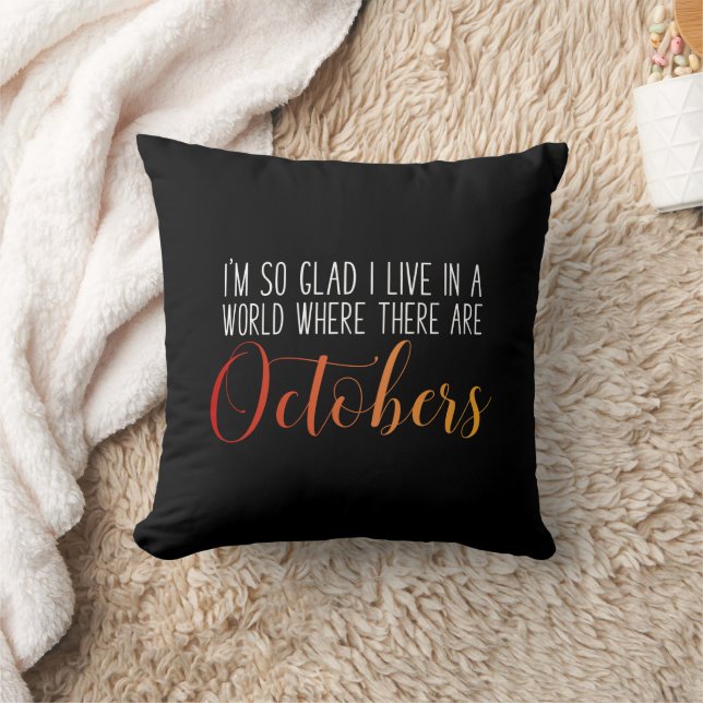 World with Octobers Cushion (Blanket)