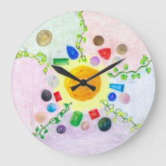 World Within Gems and Pearls Clock