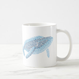 World Word Blue Whale Mug