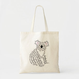 World Word Koala Tote Bag