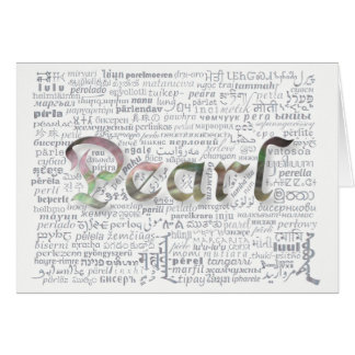 World Word Pearl Anniversary Card