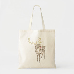 World Word Reindeer Tote Bag