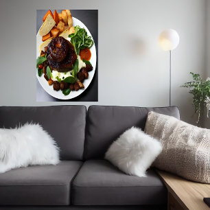 World worst dish on Earth   AI Art  Poster