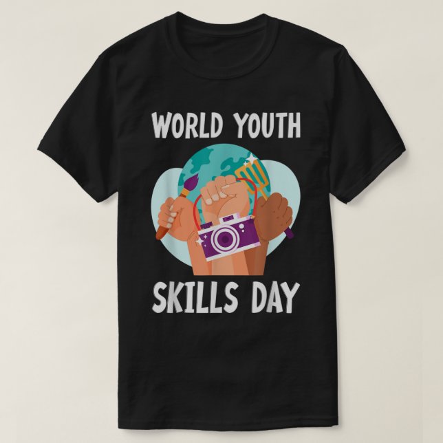 World Youth Skills Day United Nations T-Shirt (Design Front)