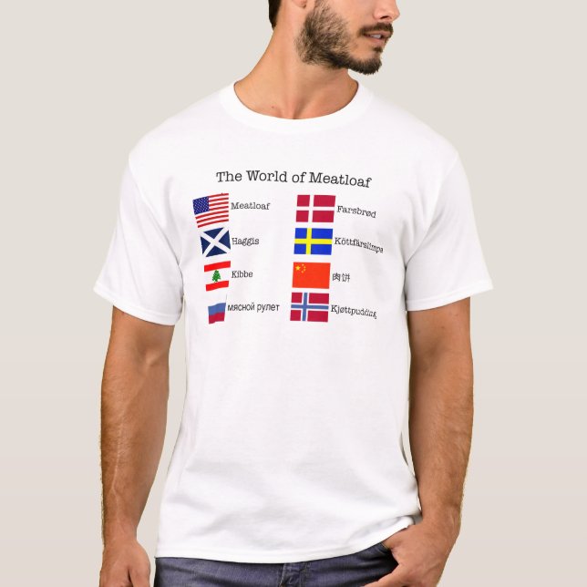 WorldMeatloaf Black Letters T-Shirt (Front)