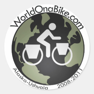 WorldOnaBike.com Logo sticker
