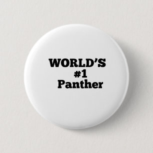 World's #1 Panther 6 Cm Round Badge