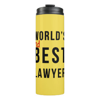 World's 2nd Best Lawyer Thermal Tumbler