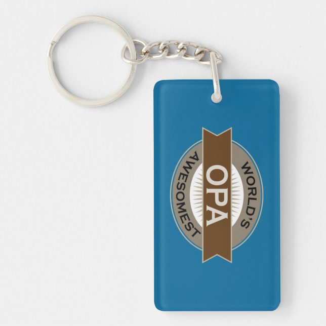Worlds Awesomest Opa Key Ring (Front)