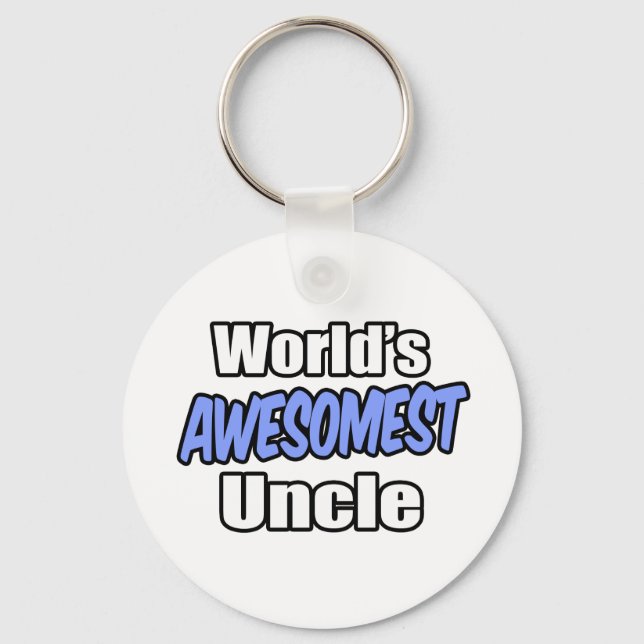 World's Awesomest Uncle Key Ring (Front)