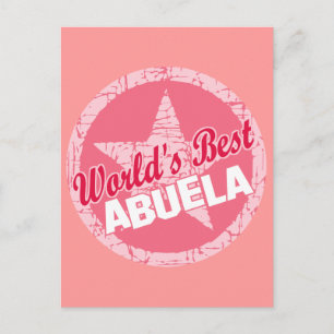 Worlds Best Abuela Postcard