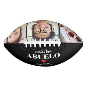 World's Best Abuelo We Love You 3 Photo Collage American Football