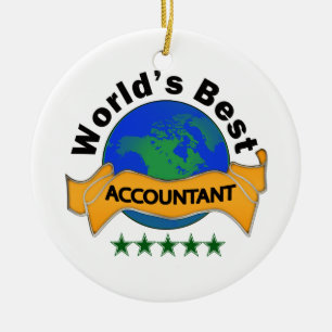 World's Best Accountant Ceramic Tree Decoration