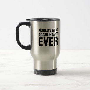 World's Best Accountant Ever Funny Travel Mug
