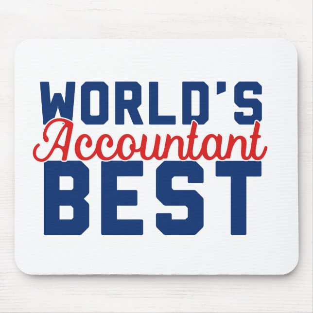 World's Best Accountant Mouse Mat (Front)