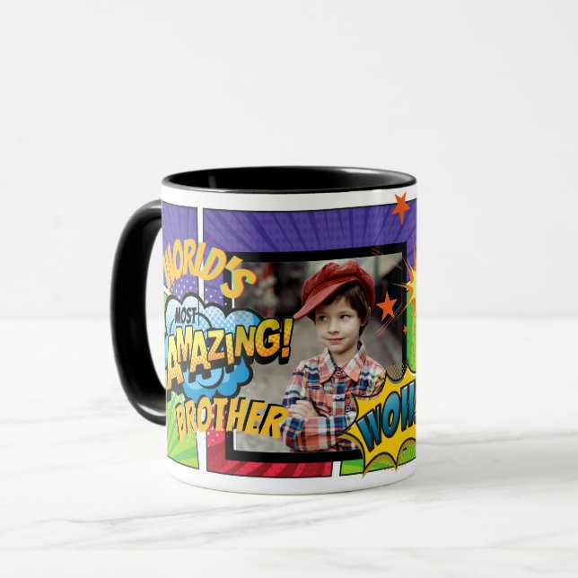 World's Best ( ADD Role and PHOTO) Comic Cartoon   Mug (Front Left)