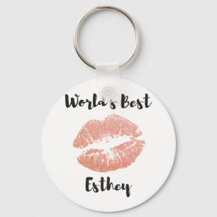 World's Best Aesthetician gift 6 Key Ring