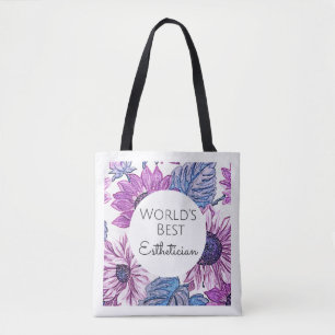 World's Best Aesthetician gift tote bag 2